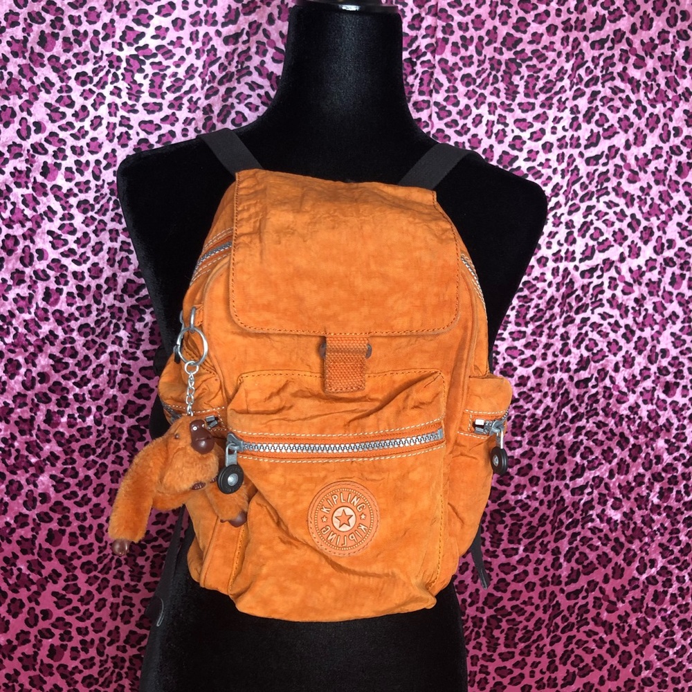 Mini Orange Kipling backpack
